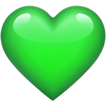 Green wicked heart emoji