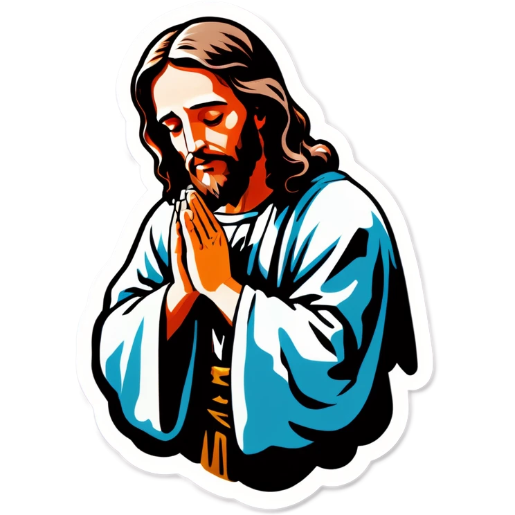 Jesus praying emoji