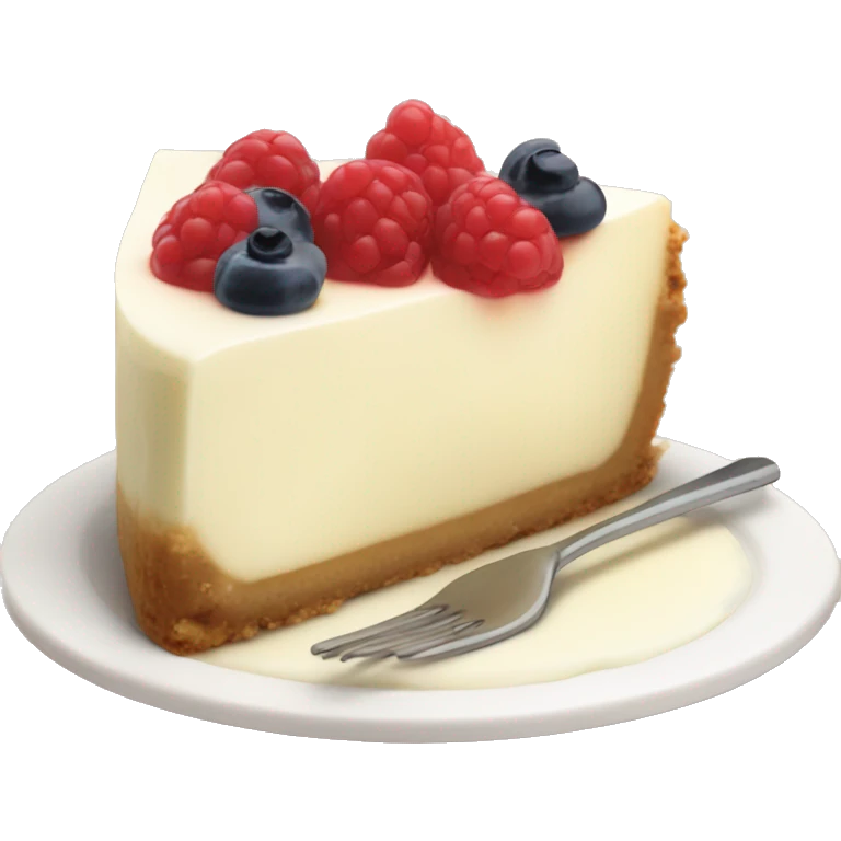 one tasty cheesecake with cream  emoji