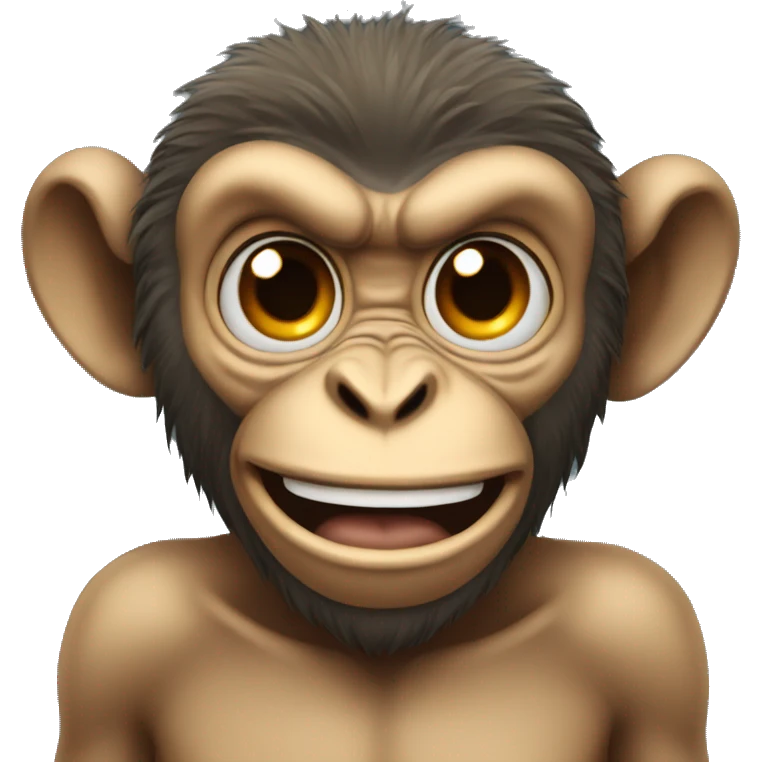 mad monkey emoji