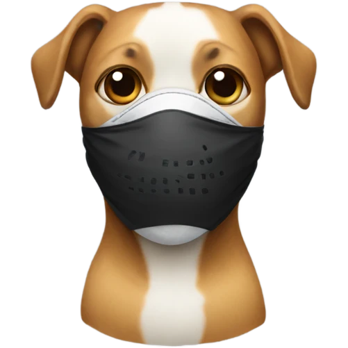 Dog wearing a mask  emoji