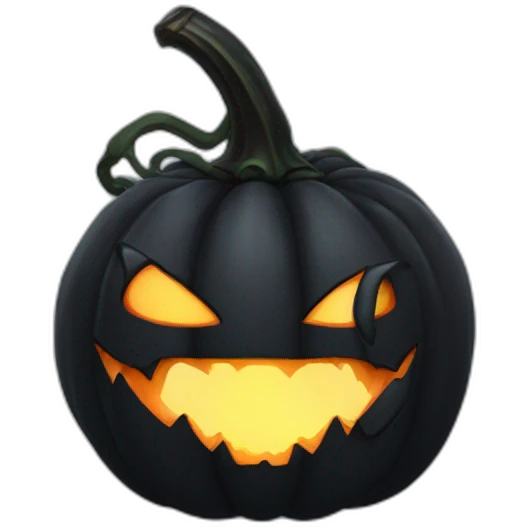 black pumpkin venom emoji