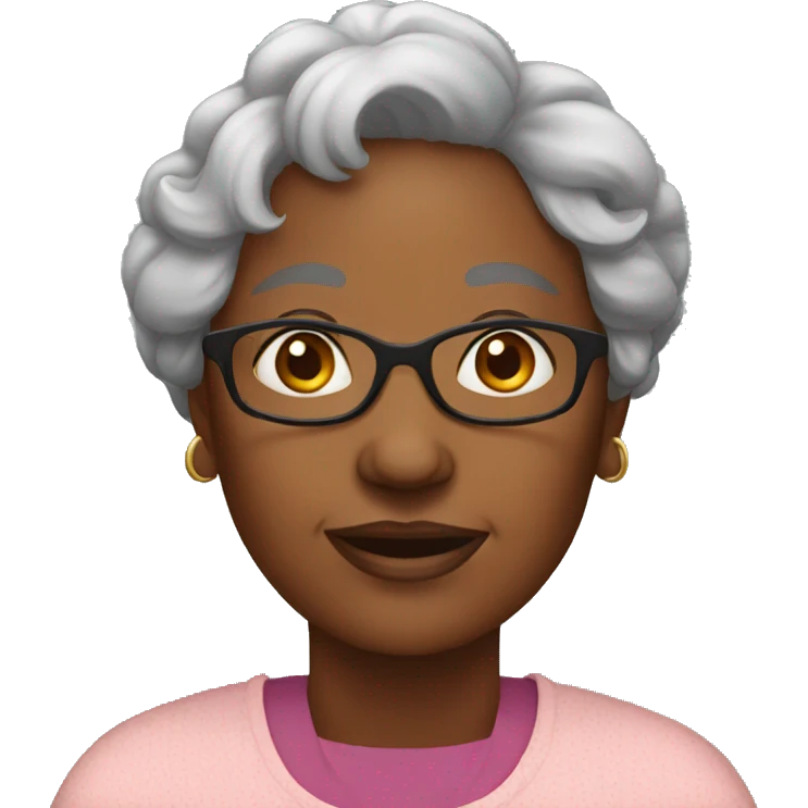 Black grandma emoji