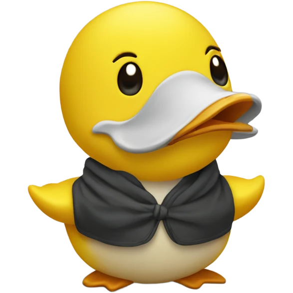 Yellow duckie shrugged emoji
