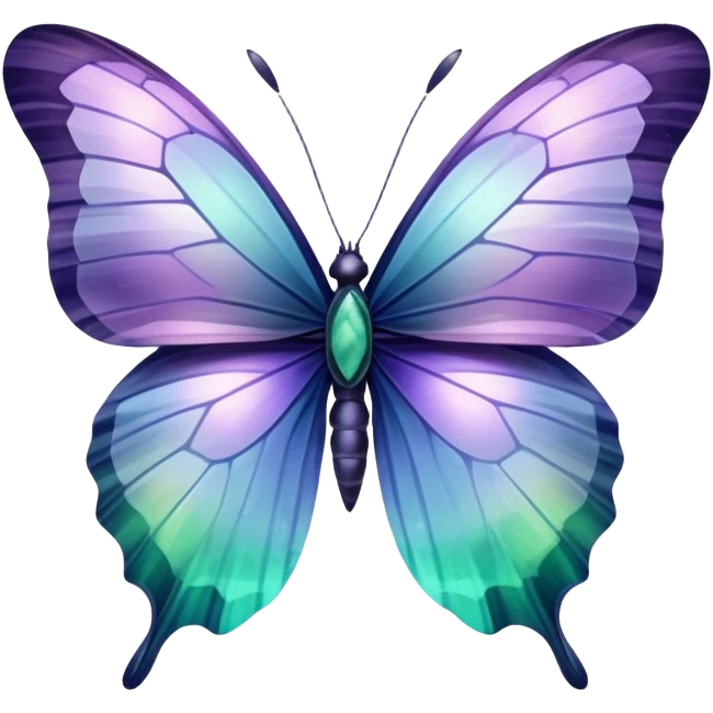 Iridescent Fluorite butterfly emoji