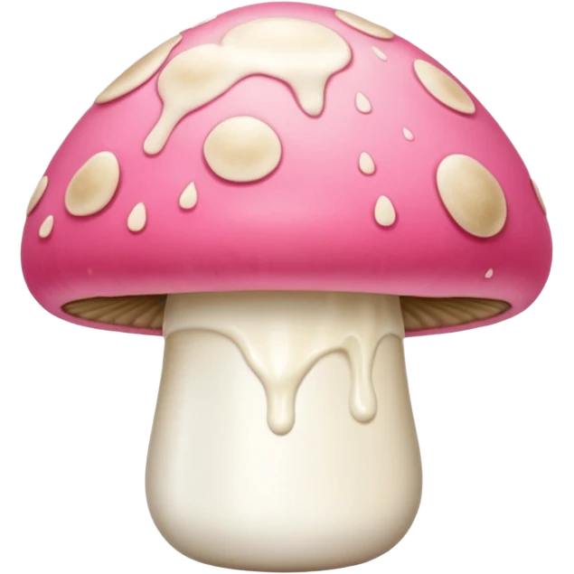 skin toned mushroom squirting milk from its top. emoji
