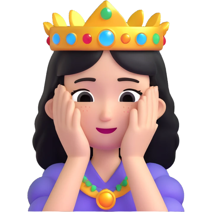 crying character wearing a glowing halo emoji