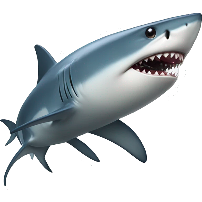 Shark with tophat emoji