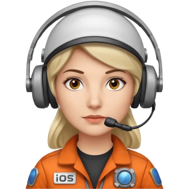 A female Space and satellite engineer emoji