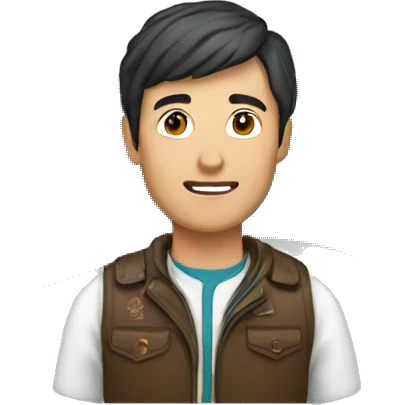 man with kazakh flag emoji