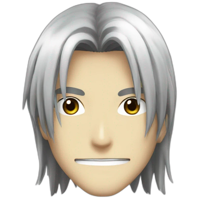 character named aizen sousuke from anime bleach emoji