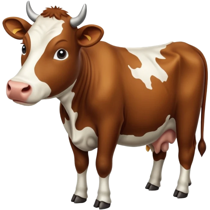 High resolution of A cow emoji