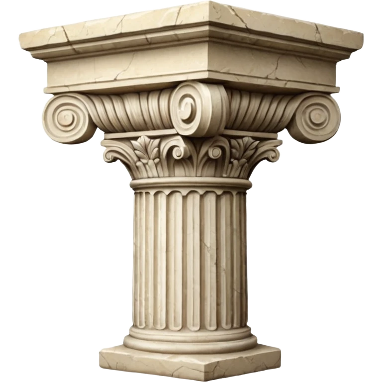 Stone column capital,Museum Statues. emoji