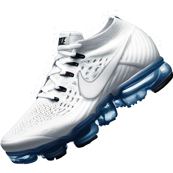 Nike Vapormax white emoji