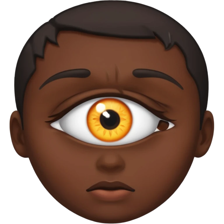 глаз, в зрачке которого отображается как падает человек  emoji