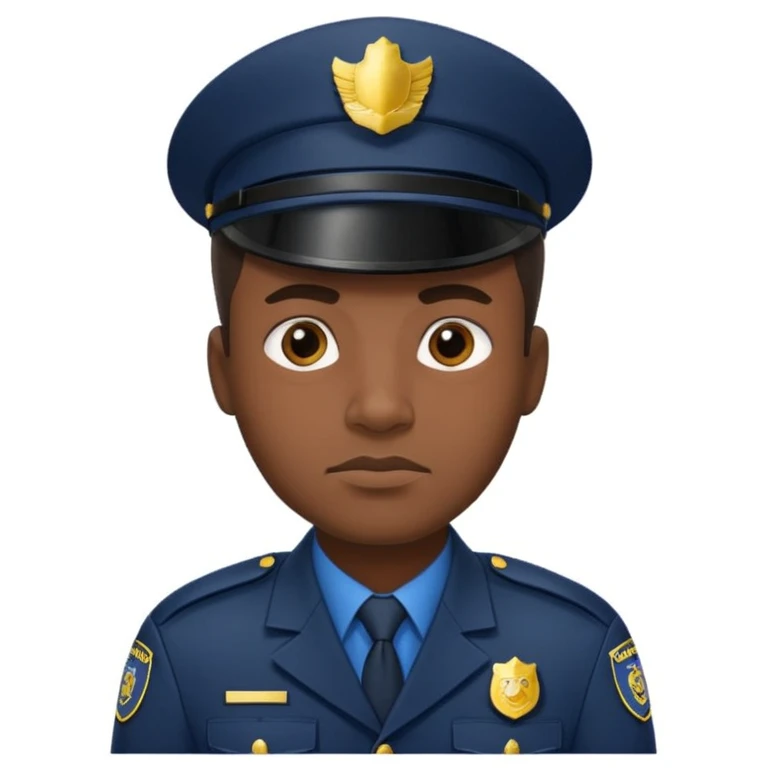Black policeman  emoji
