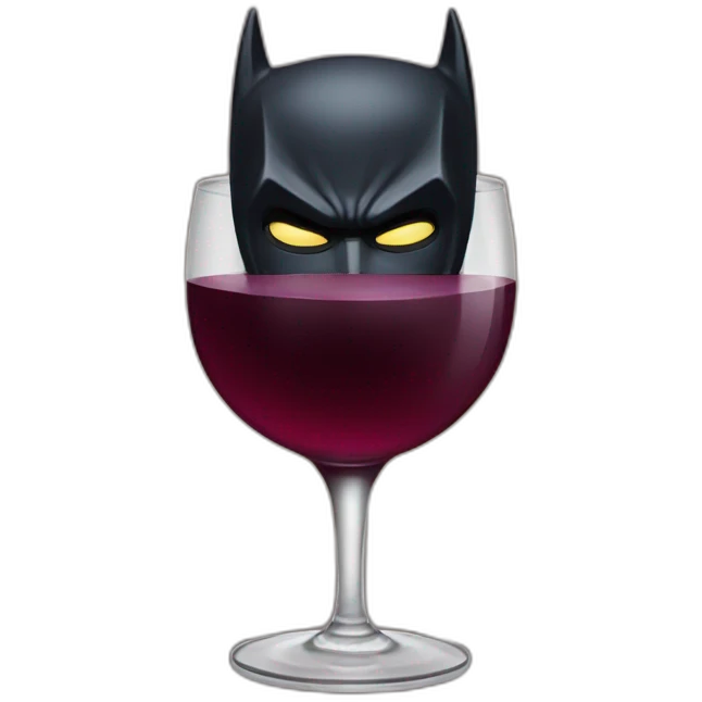 Batman drink vino emoji