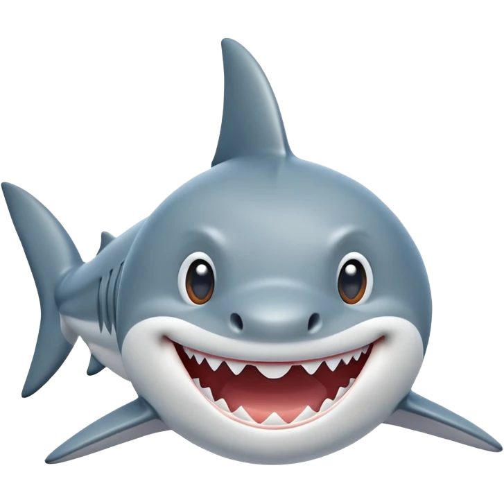 Shark that’s cute emoji