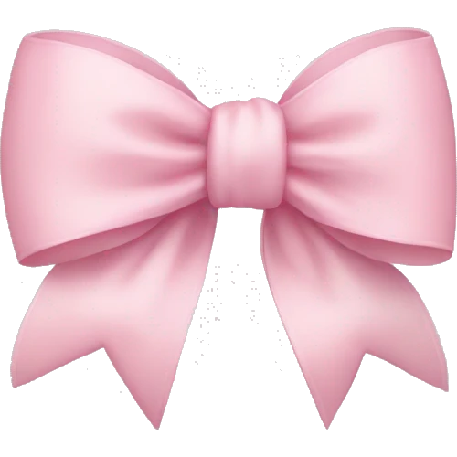 Light pink bow emoji