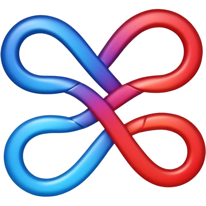 Devops   logo infinty with blue red combo  emoji
