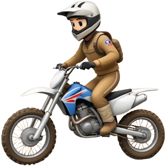 doing a wheelie on a dirtbike emoji