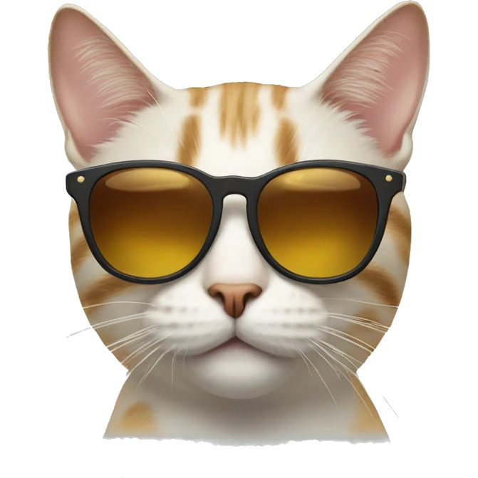 Cat with sunglasses emoji