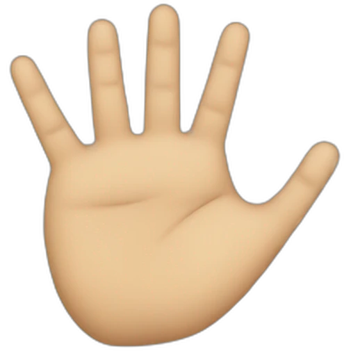 Seven finger emoji