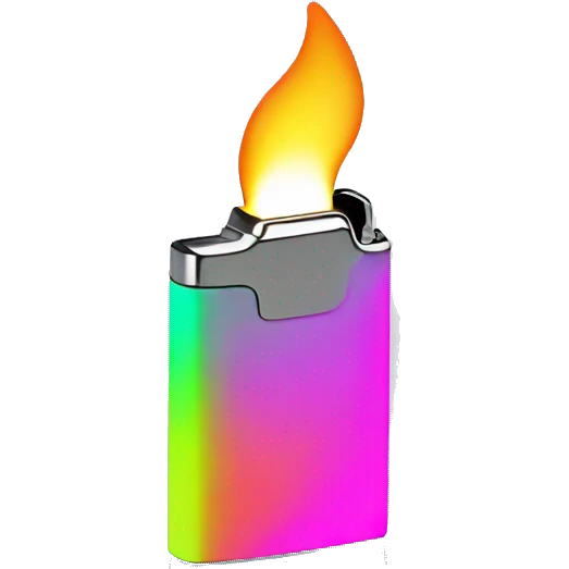 Neon lighter emoji