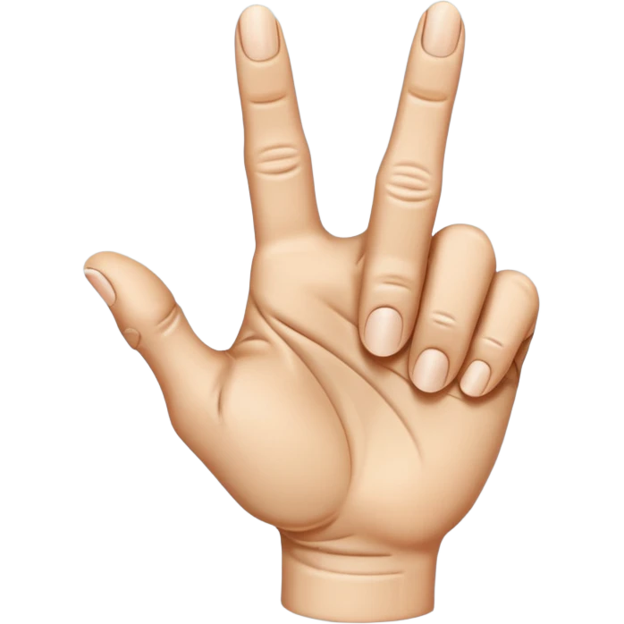 Finger point towards front in z axis emoji