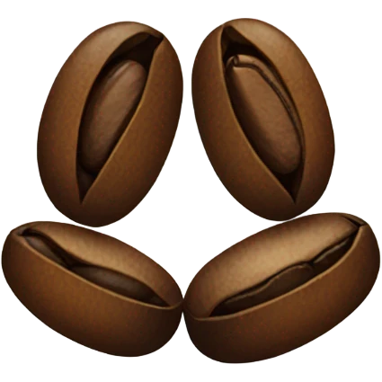Coffee bean emoji