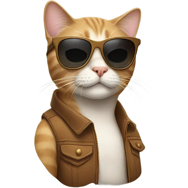 Cat with sunglasses emoji
