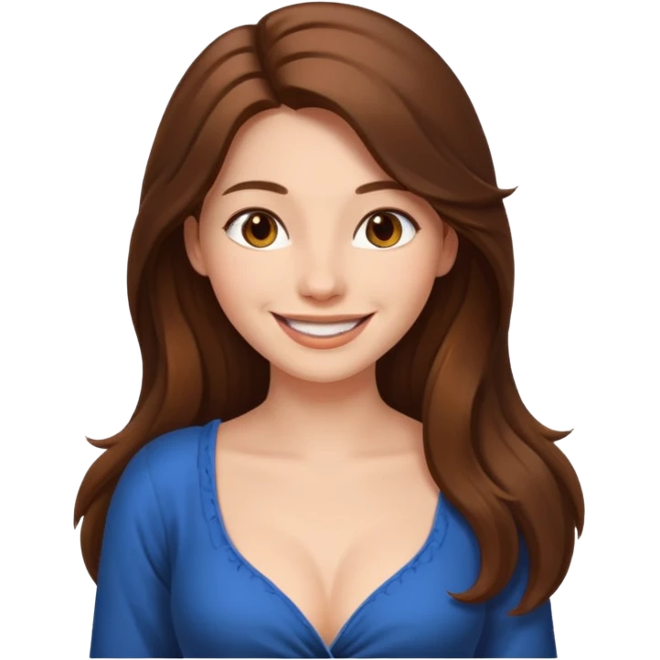 دختر سینه باز  emoji