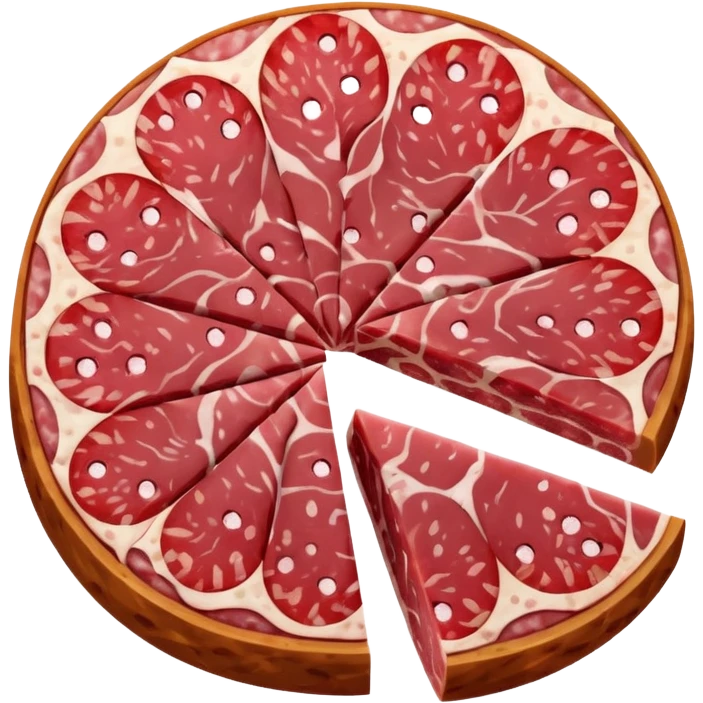 Round salami on the cut emoji