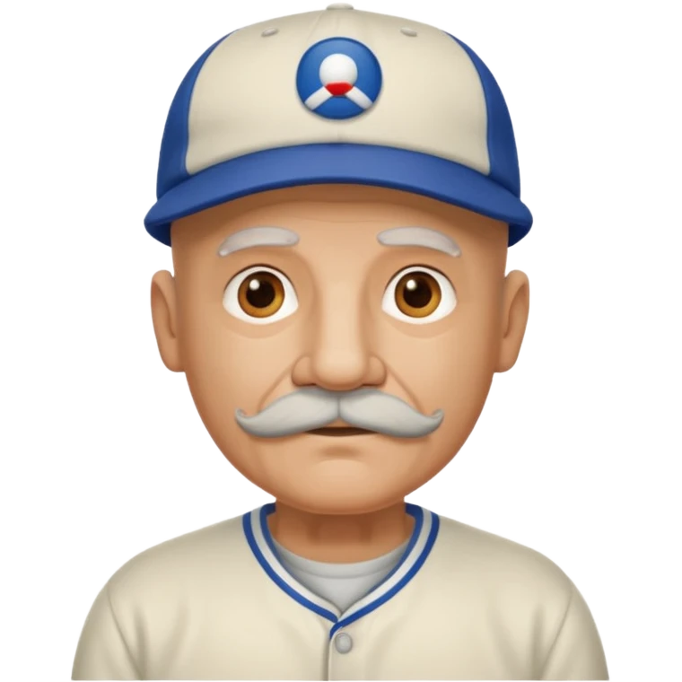viejo pelon bigote gorra beisbol emoji