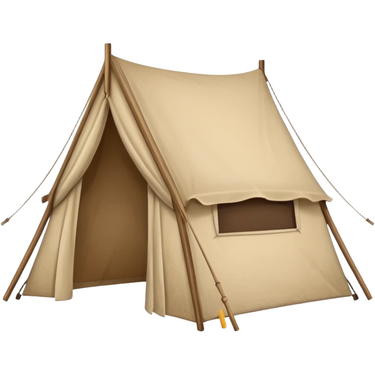 Rolled tent emoji
