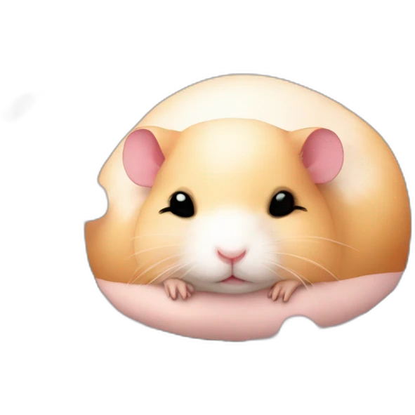 cherry blossom hamster sleep emoji