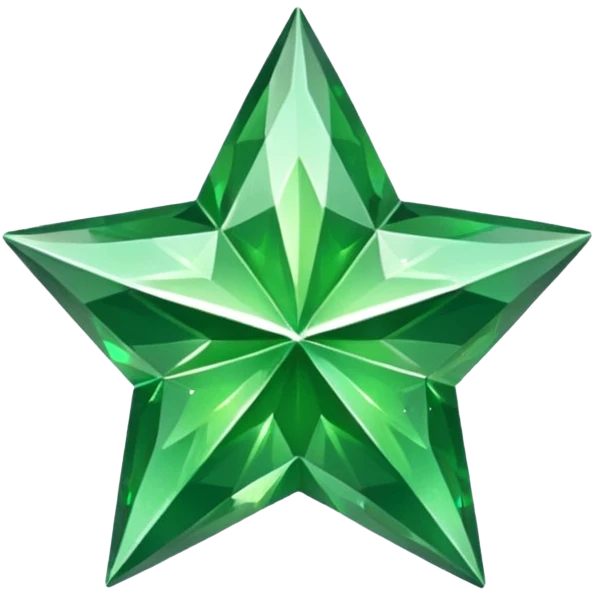 green diamont texture star  emoji