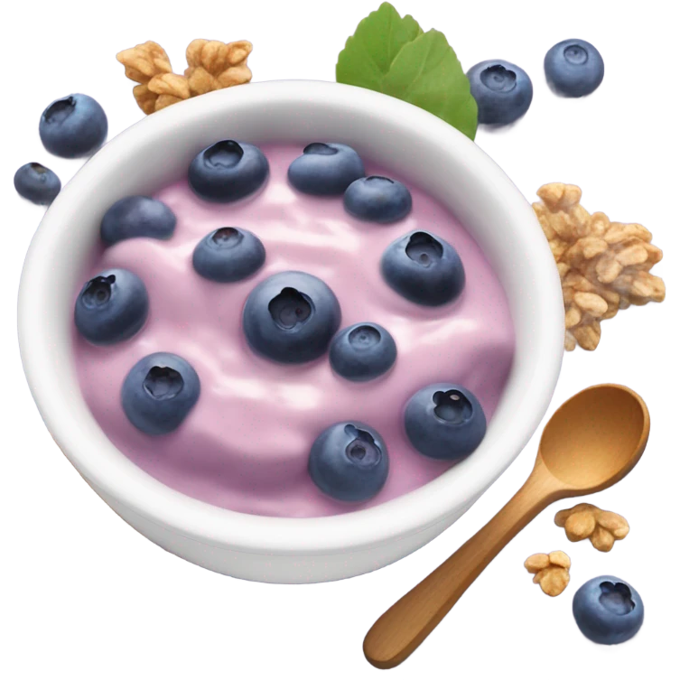 blueberry yogurt bowl emoji