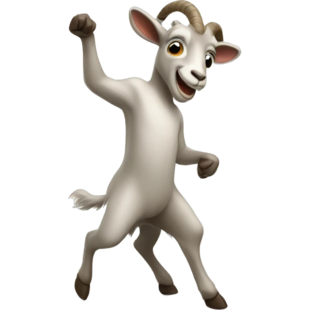 A goat dancing  emoji