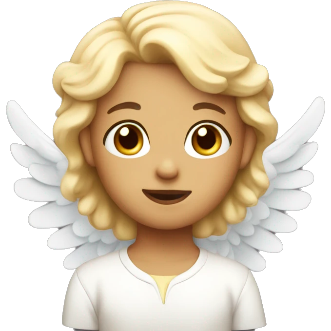 Cute little angel  emoji