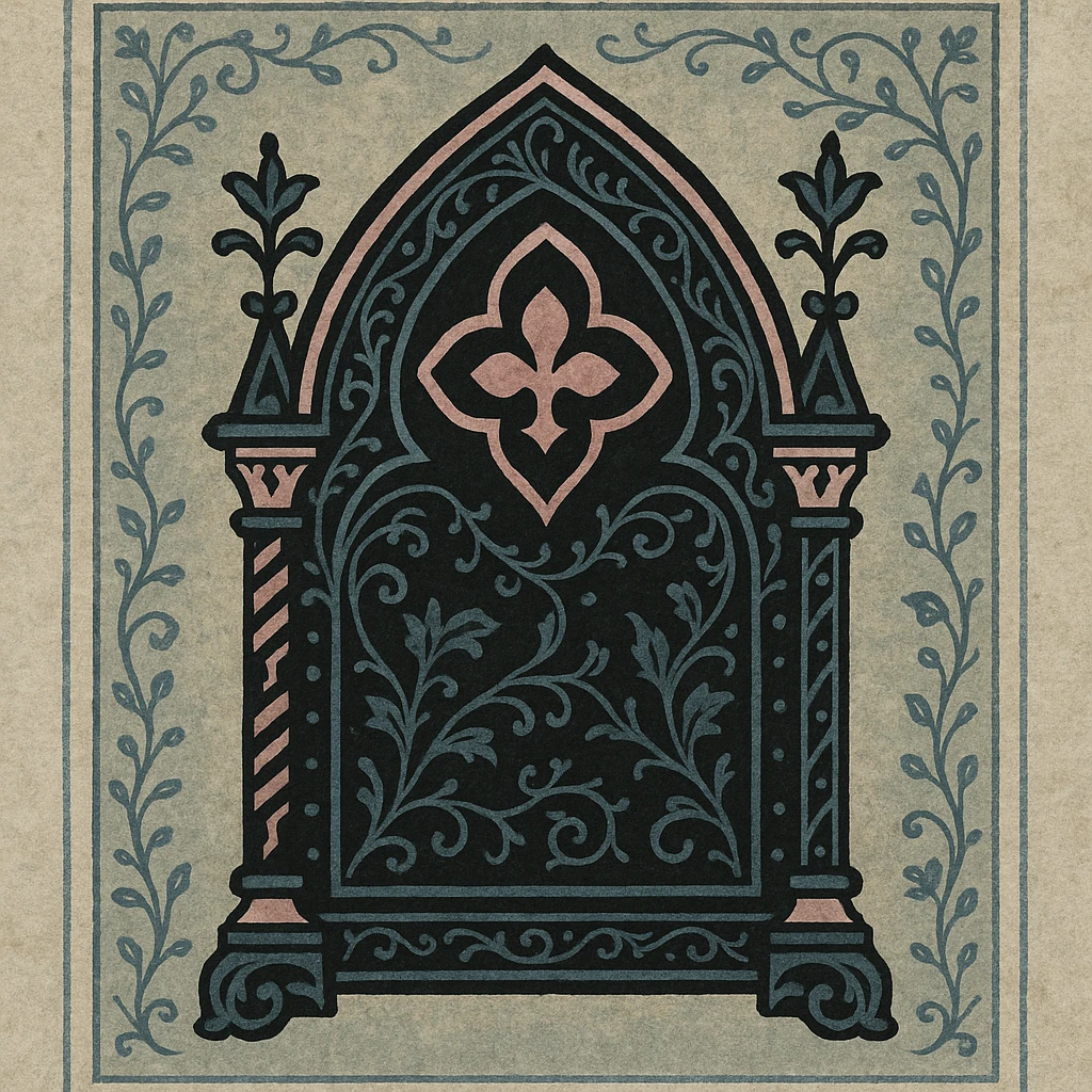 BLACKPINK-inspired gothic object, ornate and dramatic, black and pink colors, medieval art style emoji