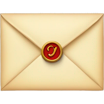 Bridgerton Inspired Emoji : Letter with a Seal – A sealed letter to reflect the correspondence and secrets passed around. emoji