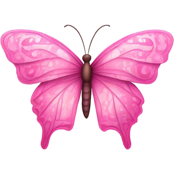 Pink butterfly  emoji