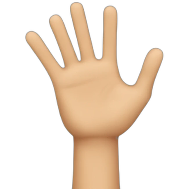 Hands up emoji emoji