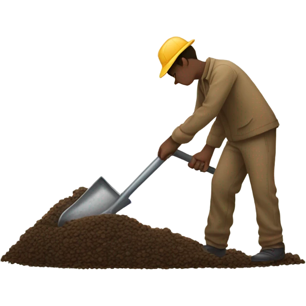 Poop shoveling emoji