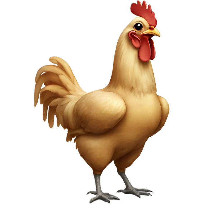 Chicken eating chicken emoji