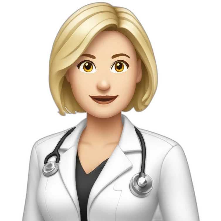 Posh-Radiologist-performing-breast-mammography-to-leni-klum emoji