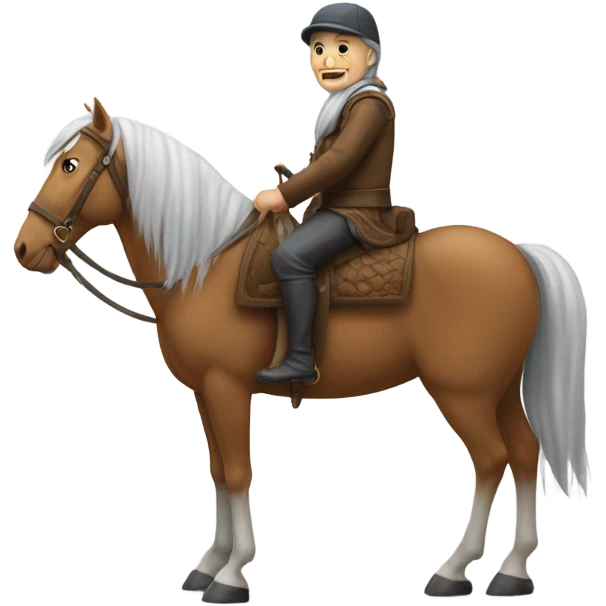 un nain a cheval  emoji