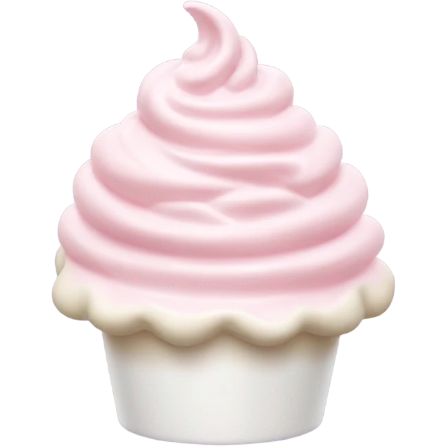 Light pink whip cream emoji