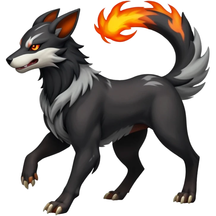Houndoom-Mightyena (full body) emoji